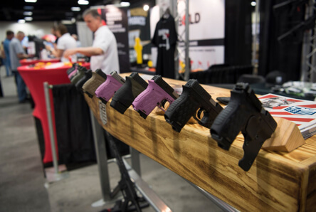 Handgun products display at USCCA Expo Exhibit